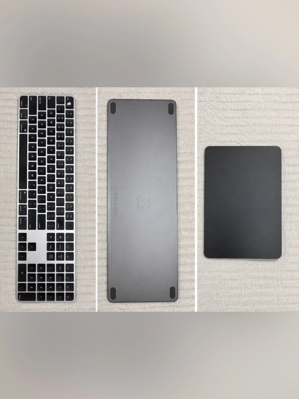 Apple Magic Keyboard Touch ID+ Magic Trackpad (Space Gray Bundle)
